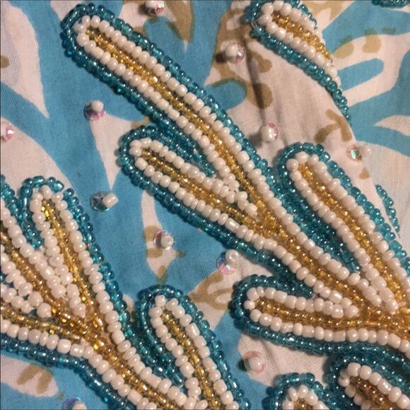 Barbara Gerwit Jacquard tunic, hand beaded. NWT - Picture 3 of 8